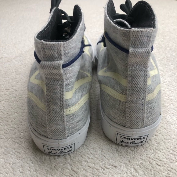 Converse Renew Morphlon Jack Purcell Rally Mid Top Sneakers Mens Size 13 Gray - Picture 9 of 16
